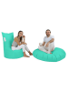 FLORIANE GARDEN Zitzak turquoise - (B)70 x (H)95 x (D)40 cm