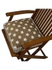 FLORIANE GARDEN Stoelkussen kaki/wit