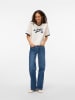 Vero Moda Shirt in Creme/ Dunkelblau