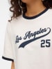 Vero Moda Shirt in Creme/ Dunkelblau