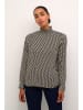 Kaffe Blouse "Amber" zwart/beige