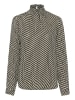 Kaffe Blouse "Amber" zwart/beige
