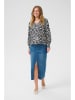 Kaffe Blouse "Alice" zwart/wit