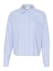 Kaffe Blouse "Sofie" lichtblauw/wit