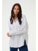 Kaffe Blouse "Selma" wit/lichtblauw