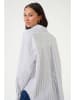 Kaffe Blouse "Selma" wit/lichtblauw