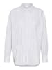 Kaffe Blouse "Selma" wit/lichtblauw