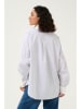 Kaffe Blouse "Sussanna" wit/lichtgrijs