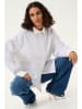 Kaffe Blouse "Sussanna" wit/lichtgrijs