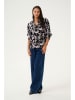 Kaffe Blouse "Lura" zwart/lichtroze