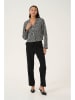 Kaffe Blazer "Minella" in Schwarz/ Weiß
