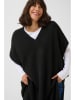 Kaffe Poncho "Annetta" in Schwarz