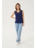 Cream Top "Trulla" in Blau
