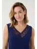 Cream Top "Trulla" in Blau