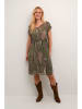 Cream Jurk "Chery" donkergroen