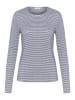 Cream Longsleeve "Amma" in Anthrazit/ Weiß