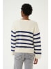 Cream Pullover "Muka" in Creme/ Dunkelblau