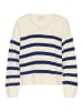 Cream Pullover "Muka" in Creme/ Dunkelblau