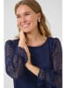 Cream Jurk "Valerie" donkerblauw