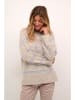 Cream Pullover "Jadie" in Beige/ Hellblau