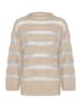 Cream Pullover "Jadie" in Beige/ Hellblau