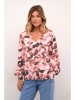 Cream Bluse "Elena" in Rosa/ Schwarz