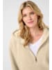 Cream Fleece trui "Bami" zandkleurig