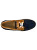Wojas Leren mocassins donkerblauw/lichtblauw