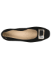 Wojas Leder-Ballerinas in Schwarz