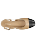 Wojas Leren slingballerina's beige