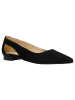 Wojas Leren ballerina's zwart