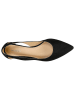 Wojas Leren ballerina's zwart