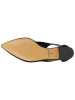 Wojas Leren ballerina's zwart