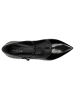Wojas Leder-Ballerinas in Schwarz