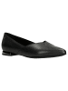 Wojas Leder-Ballerinas in Schwarz