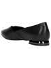 Wojas Leren ballerina's zwart