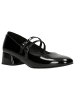 Wojas Leder-Slippers in Schwarz