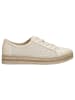 Wojas Leder-Sneakers in Creme