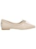 Wojas Leder-Ballerinas in Beige