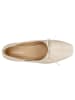 Wojas Leder-Ballerinas in Beige