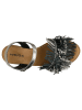 Wojas Leren haksandalen zilverkleurig