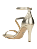 Wojas Leren haksandalen goudkleurig