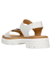 Wojas Leder-Sandalen in Weiß/ Hellbraun