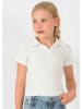 Blue Effect Poloshirt in Weiß