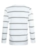 Blue Effect Longsleeve in Weiß/ Grau