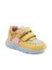 bisgaard Leder-Sneakers in Gelb/ Hellblau