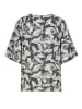 Sublevel Blouse antraciet/mintgroen/crème