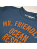 Street Called Madison Shirt in Dunkelblau/ Orange
