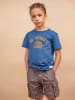 Street Called Madison Shirt in Dunkelblau/ Orange