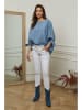 Plume Linnen blouse "Jet" lichtblauw